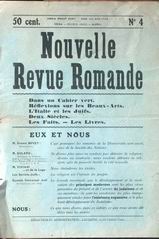 Nouvelle Revue romande*